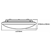 Osram LED-Deckenleuchte rund Silara (16 W, Kaltweiß, Durchmesser: 300 mm)