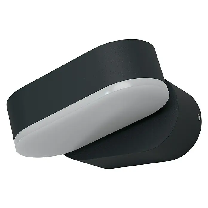 Ledvance LED-Außenwandleuchte Endura Style Mini Spot - 8 W, 100 x 230 x 54 mm, Grau, IP44 - Moderne LED-Wandleuchte in Anthrazit und Weiß. Elegantes Design für Innen- und Außenbereiche, sorgt für stimmungsvolle Beleuchtung.