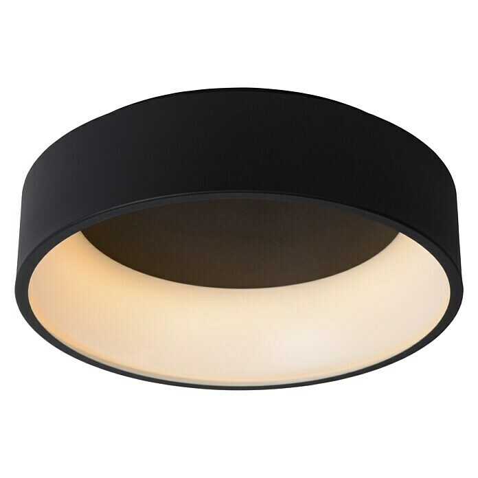 Lucide Deckenleuchte rund Talowe Led (30 W, Ø x H: 45,5 x 13 cm, Schwarz) | BAUHAUS