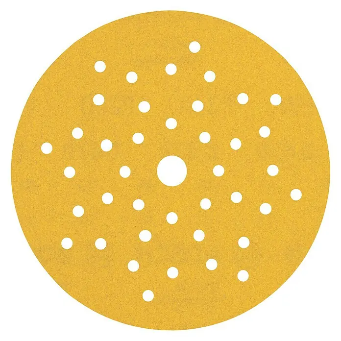 Bosch Expert Juego de papel de lija C470 - Grano: 60 mm - 240 mm, 6 pzs., Diámetro: 125 mm - Disco de lija amarillo con agujeros para una extracción eficiente del polvo. Ideal para trabajos de lijado de alto rendimiento y resultados limpios.