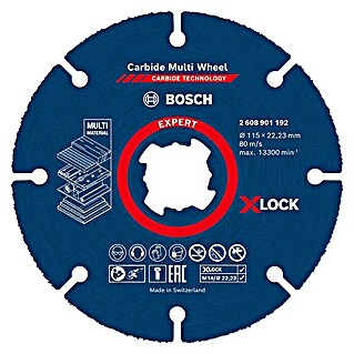 Bosch Expert Disco de corte de carburo Carbide Multi Wheel (Diámetro: 115 mm)