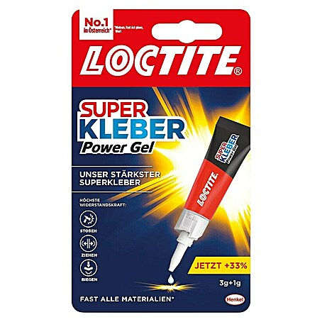 Loctite Sekundenkleber Power Gel (4 g, Gelartig, Tube)