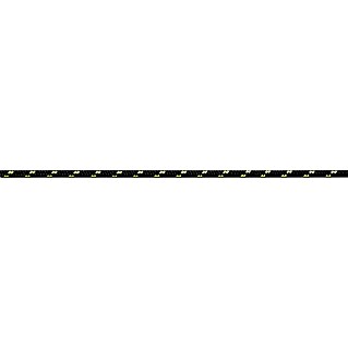 Seilflechter Cuerda de amarre a metros (Diámetro: 4 mm, Poliéster, Amarillo/Negro)
