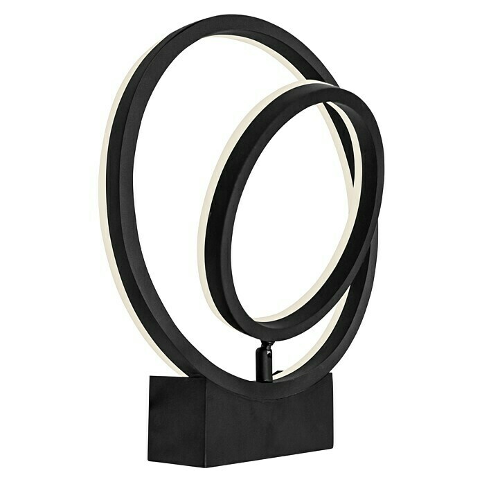 Lavida Ring LED-Wandleuchte (18 W, L x B x H: 30 x 6 x 34 cm, Schwarz, Neutralweiß) | BAUHAUS