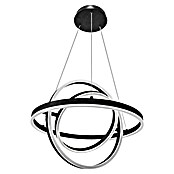 Lavida Ring LED-Pendelleuchte rund (55 W, Ø x H: 50 x 120 cm, Schwarz, Mehrfarbig) | BAUHAUS