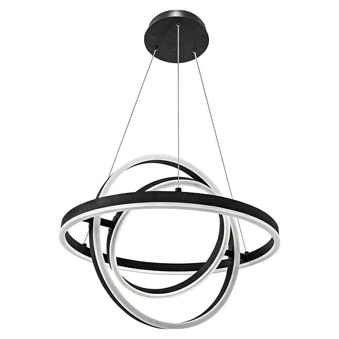 Lavida Ring LED-Pendelleuchte rundØ x H: 50 x 120 cm Front View