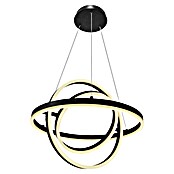 Lavida Ring LED-Pendelleuchte rund (55 W, Ø x H: 50 x 120 cm, Schwarz, Mehrfarbig) | BAUHAUS