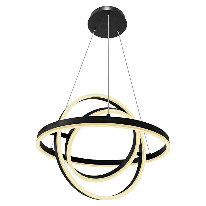 Lavida Ring LED-Pendelleuchte rundØ x H: 50 x 120 cm Front View