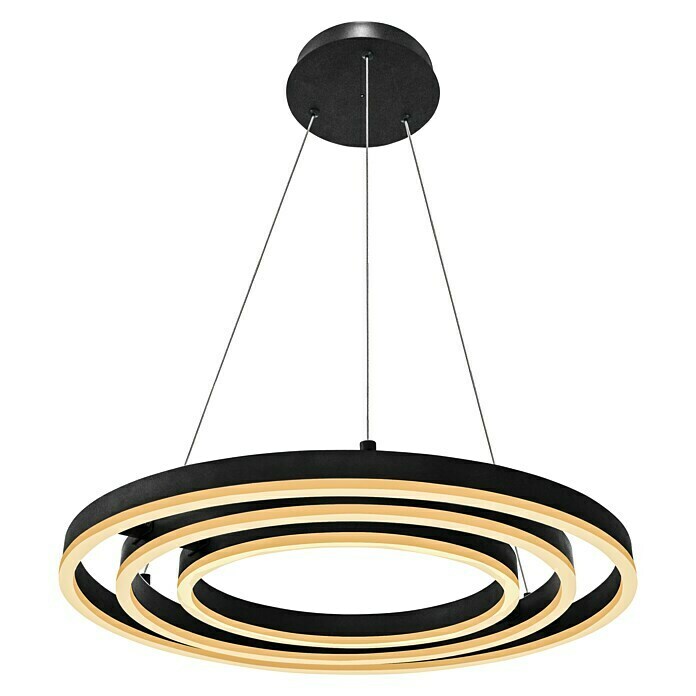 Lavida Ring LED-Pendelleuchte rundØ x H: 50 x 120 cm Diagonal View