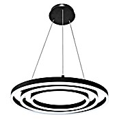 Lavida Ring LED viseća svjetiljka  (55 W, Ø x V: 50 x 120 cm, Crne boje, Raznobojno) | BAUHAUS