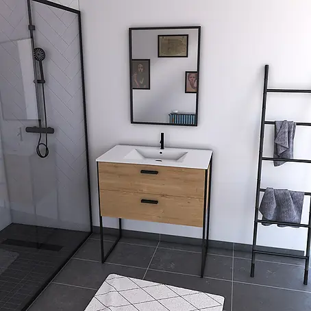 Aurlane  Conjunto de mueble de baño Edge Bois