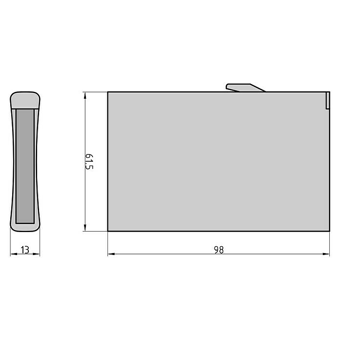 Basi Kartentasche (L x B x H: 98 x 61,5 x 13 mm, Schwarz) | BAUHAUS