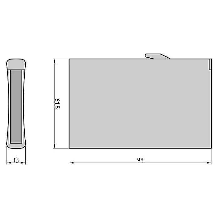 Basi KartentascheL x B x H: 98 x 61,5 x 13 mm, Schwarz