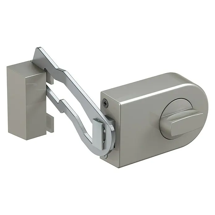 Basi Türzusatzschloss KS500RSilber, DIN Anschlag: Universell einsetzbar, Dornmaß: 60 mm, Sperrbügel