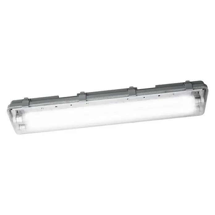 Ledvance LED-Feuchtraumlichtleiste Submarine - Länge: 60 cm, Lichtfarbe: Neutralweiß, 12 W, IP65 - Längliche LED-Leuchte mit robustem Gehäuse für industrielle Anwendungen, ideal für Umgebungen, in denen eine widerstandsfähige Beleuchtung erforderlich ist.