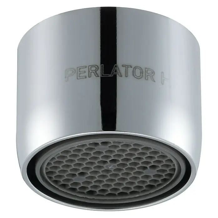 Admiral Aireador de ahorro de agua Nr. 4 - M 22, 1 ud., 13,5 l/min - 15 l/min - Aireador de grifo cromado con diseño de panal para una distribución uniforme del agua y un chorro constante.