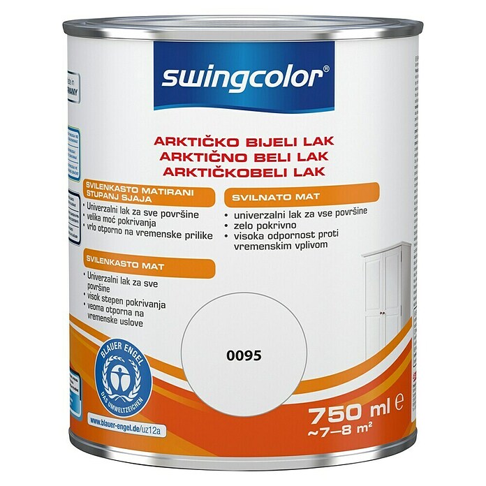 swingcolor Beli lak  (Bele barve, Svileni mat, 750 ml) | 5963 - Acryl Weisslacke | HADL - Lacke | HAD - Farben | HA - Farben | H - Innendeko/Farben | BAUHAUS