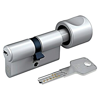 Basi Knaufzylinder BM (Baulänge innen: 45 mm, Baulänge außen: 30 mm, Material Zylinder: Messing, Bohrmuldenschlüssel)