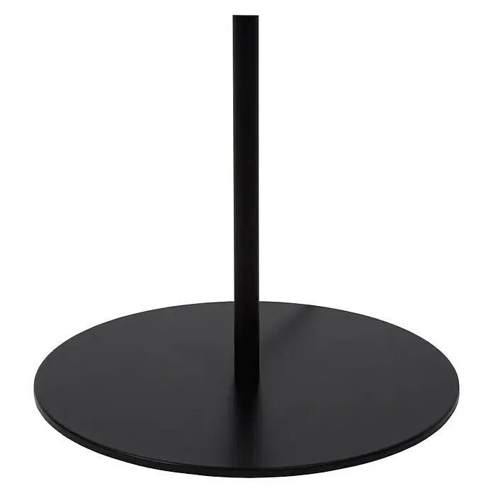 Lucide Stehleuchte Philon - Höhe: 140 cm, Schwarz, Anzahl Leuchtmittel: 2 Stk. - Ein schwarzer Lampenfuß mit einem schlanken, zylindrischen Stiel, der Stabilität und minimalistisches Design vereint.