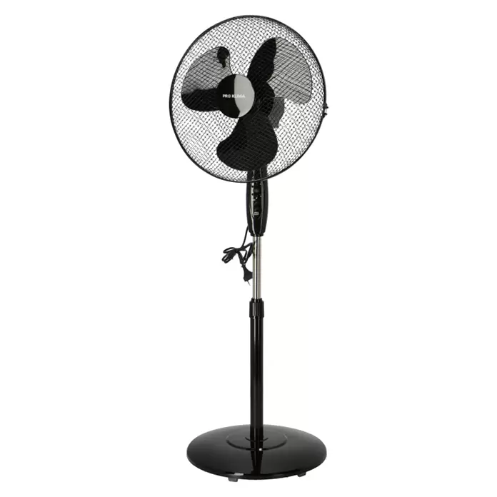 Proklima Standventilator - Schwarz, 40 cm, 127 cm
