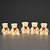 Konstsmide Decoratieve led-kerstverlichting Beertjes (8 x 10 x 12 cm, Transparant, Op netstroom, Led) | BAUHAUS
