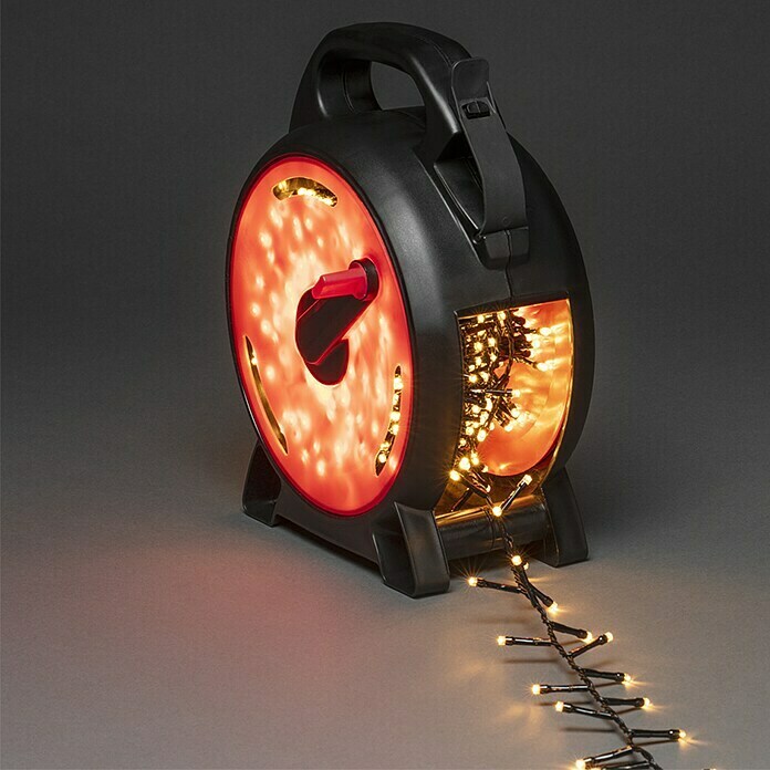 Konstsmide LED-Lichterkette Compactlights 800 LEDs Bernstein (Außen, Lichtfarbe: Bernstein, Anzahl Leuchtmittel: 800 Stk., Netzbetrieben, 17,58 m) | BAUHAUS