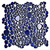 Mosaikfliese Kiesel Uni XKM 451N (27,5 x 27,5 cm, Blau, Glänzend) | BAUHAUS
