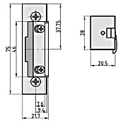 Basi Elektrischer Türöffner ET 90 (Geeignet für: Haustüren, Ohne mechanische Entriegelung) | BAUHAUS