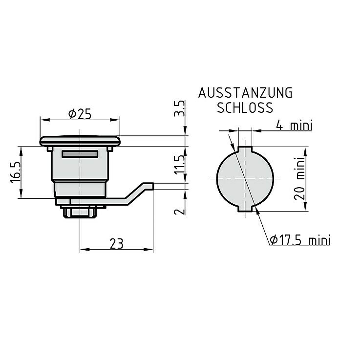 Basi Universalzylinder HS 327Passend für: Renz ab Bj.1980 Sketch