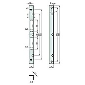 Basi Winkelschließblech SWS 995M (DIN Anschlag: Universell einsetzbar, L x B x H: 300 x 235 x 25 mm) | BAUHAUS