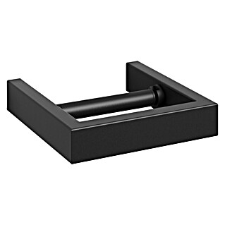 Zack Linea Portarrollos papel higiénico (Sin tapa, Negro, Mate)