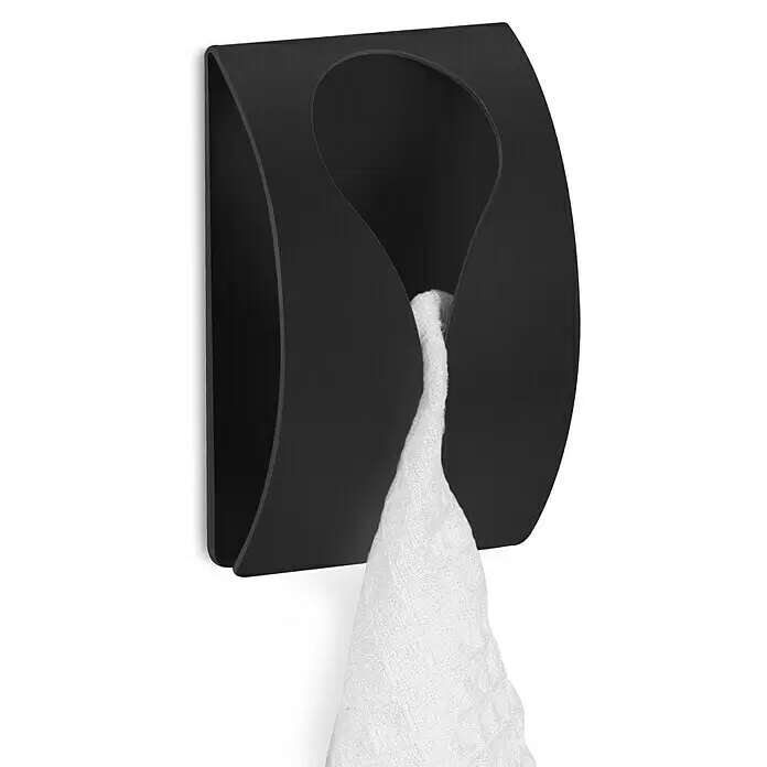 Zack Handtuchklemme Genio - Schwarz, Matt - Detailaufnahme