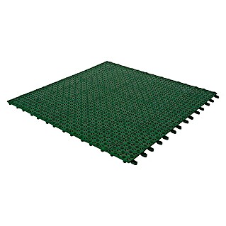 Loseta con sistema click Mosaico (Plástico, Verde, 55,5 x 55,5 x 1,1 cm)