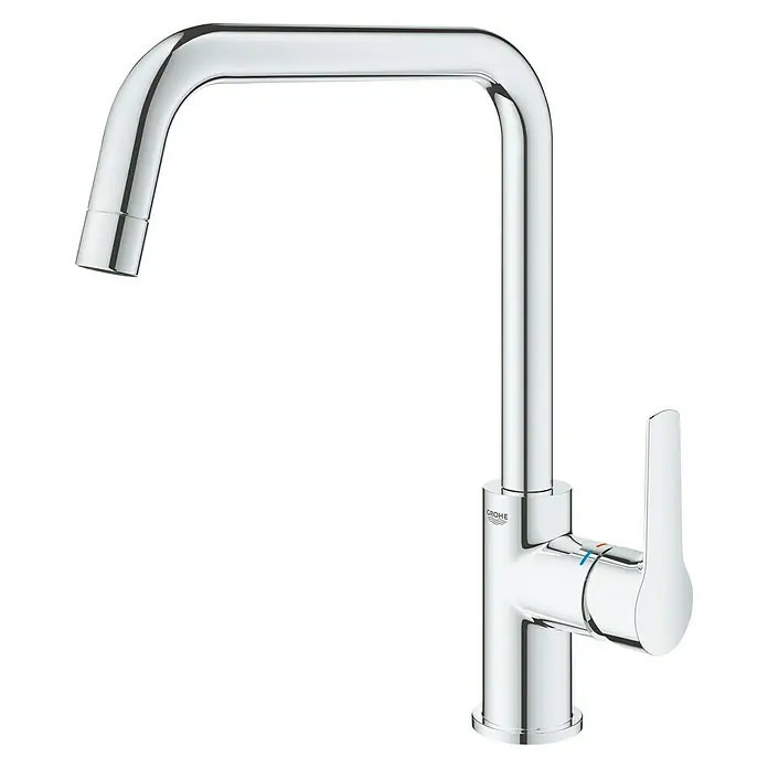 Grohe Start Spültischarmatur - Chrom, Glänzend, U-Auslauf - Moderner Grohe Küchenarmatur mit hohem Auslauf und glänzender Chromoberfläche für eine stilvolle Küchenausstattung.