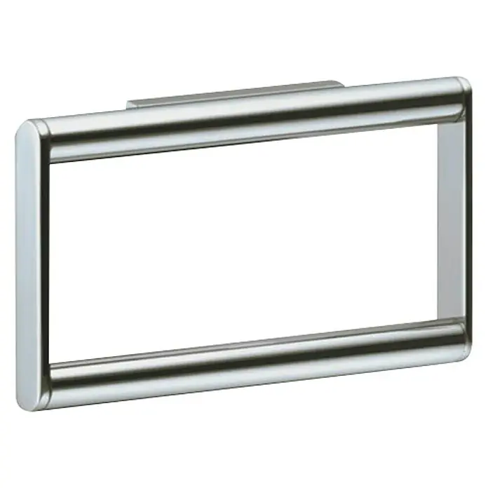 Keuco Plan Handtuchring - Chrom, Glänzend - Bild eines modernen, rechteckigen Handtuchhalters aus glänzendem Chrom, ideal für jedes Badezimmer.