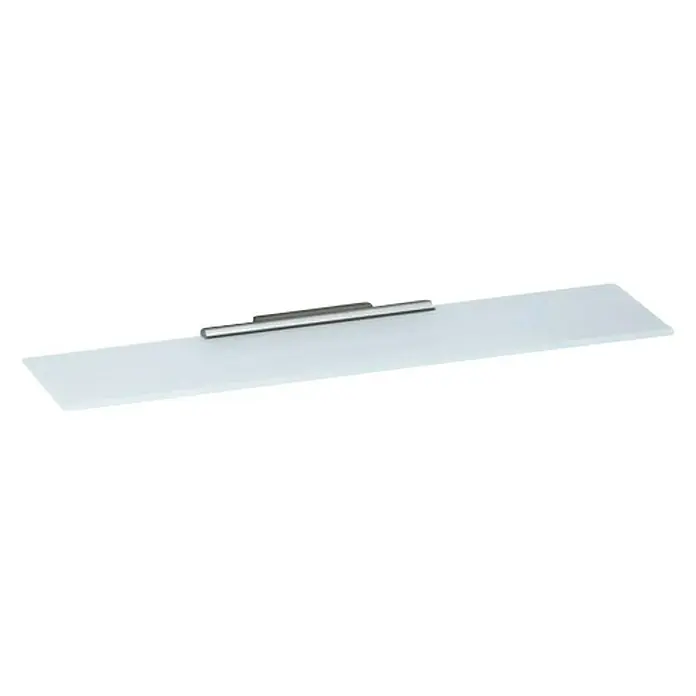 Keuco Plan Ablagekonsole - Metall, Verchromt - Elegantes, schwebendes Glasregal mit silberner Halterung, ideal für moderne Badezimmer. Bietet stilvollen Stauraum für Accessoires.
