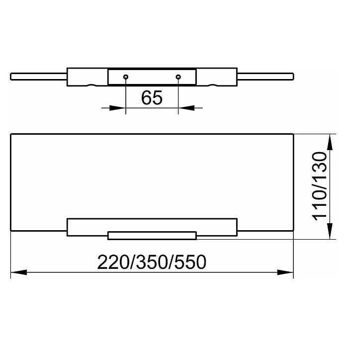 Keuco Plan AblagekonsoleMetall, Verchromt Sketch