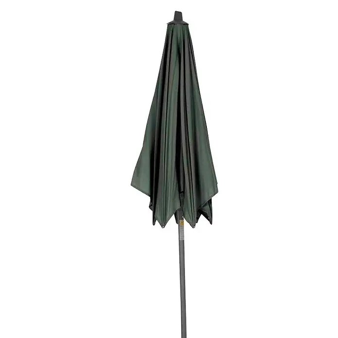 Siena Garden Marktschirm rund Avio - Olive, Durchmesser Bespannung: 250 cm - Geschlossener grauer Sonnenschirm mit Metallstange für den Außenbereich, ideal für sonnige Tage. Er spendet Schatten und schützt vor UV-Strahlen.