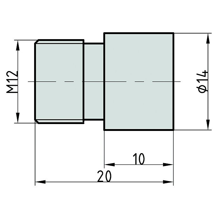 Basi Verlängerungsstück für Türspione (Passend für: Basi Türspion TS 680, Länge: 20 mm) | BAUHAUS