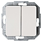 Voltomat Milano Dubbele wisselschakelaar (Wit, Onderbouwmontage, 10 A) | BAUHAUS