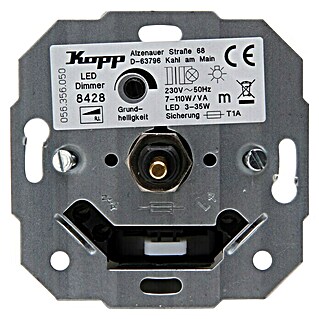 Kopp Technik-Center Led-dimmer Basiselement RL LED 3-35W (3 W - 35 W, Inbouw)
