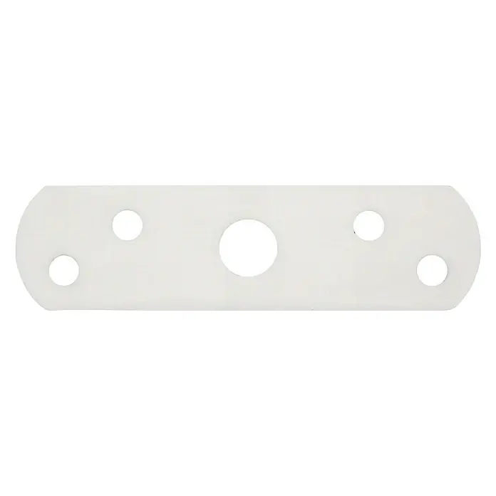 Basi Distanzplatten-SetPassend für: BASI Fensterzusatzsicherung FS 500, Weiß - Weiße Montageplatte mit fünf Löchern. Ideal für sichere Befestigungen und einfache Installationen im Heimwerkerbereich.
