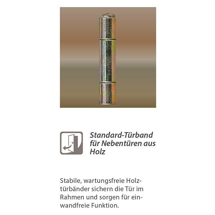 Solid Elements Nebeneingangstür Modell 870298 x 198 cm, DIN Anschlag: Links Sketch