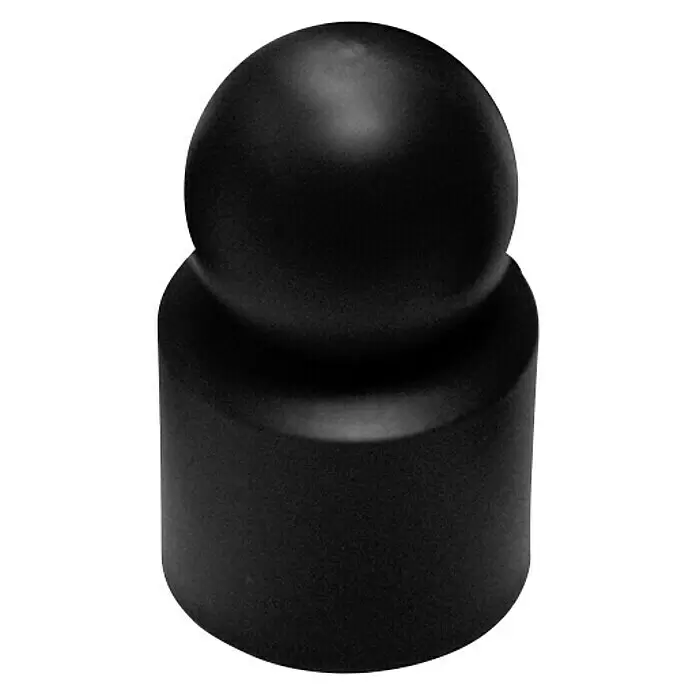 Kraus Kugelkappe - Schwarz, Durchmesser: 34 mm - Vorderansicht