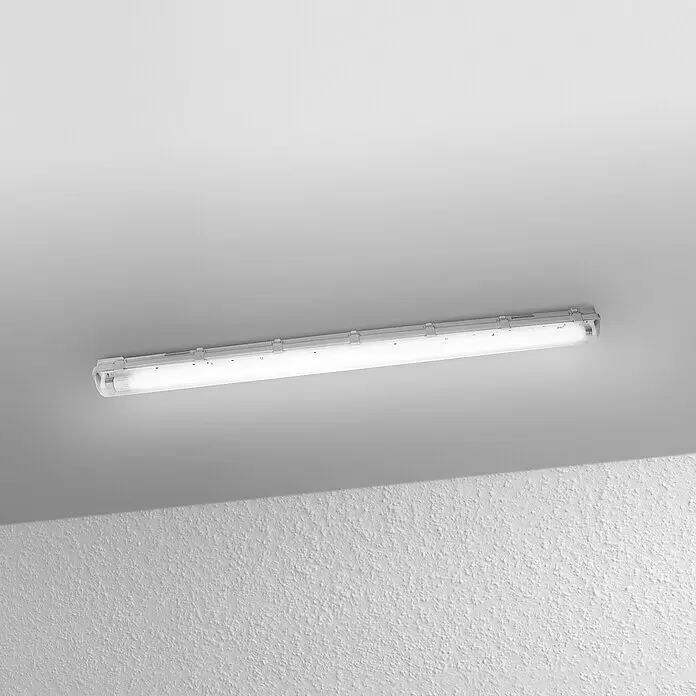 Osram LED-Feuchtraumlichtleiste Submarine - L x B x H: 120,6 x 6,7 x 7,5 cm, Lichtfarbe: Neutralweiß, 15 W, IP65 - Stimmungsaufnahme