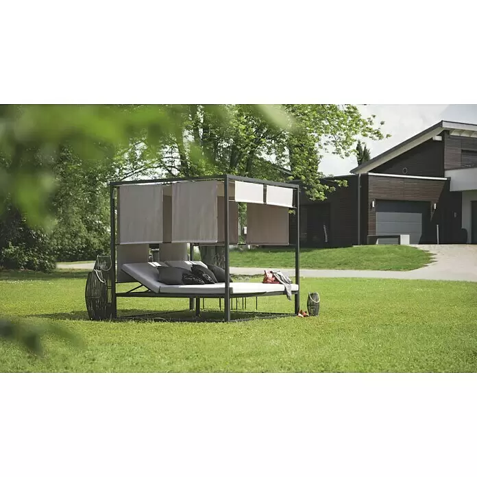 Laterne - L x B x H: 34 x 34 x 95 cm, Grün - Stimmungsaufnahme