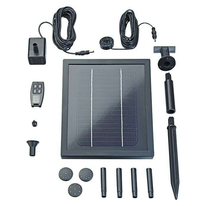 Neptun Solar-Wasserspielpumpe NSTP-O 250 CONTROLFördermenge pro Std.: 250 l Diagonal View