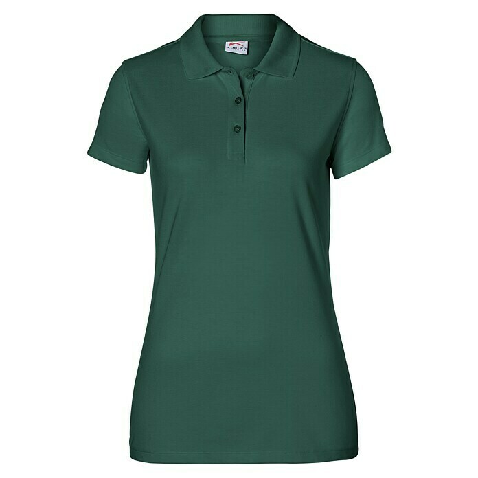 Kübler Damen-PoloshirtKonfektionsgröße: XL, Moosgrün Front View