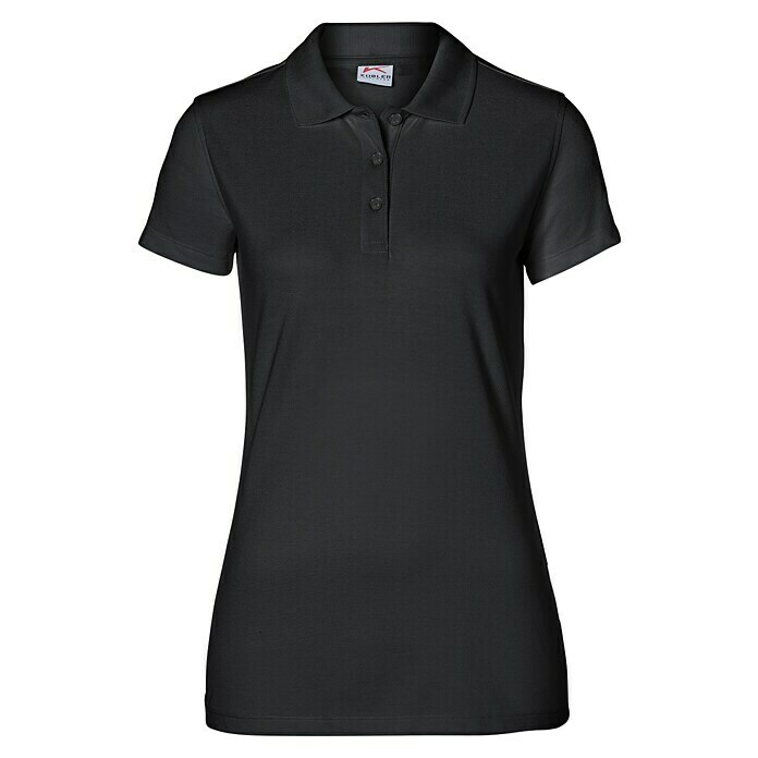 Kübler Damen-PoloshirtKonfektionsgröße: XL, Schwarz Front View