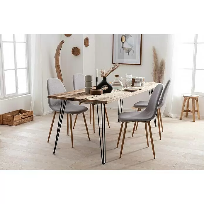 Wagner System Möbelfuß Hairpinlegs - Stahl, Höhe: 71 cm, Schwarz - Stimmungsaufnahme